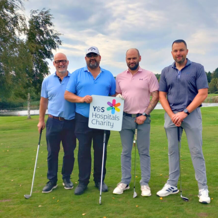 Jim Inman, Andy Charlton, Peter Charlton and John Harrison at Golf Day