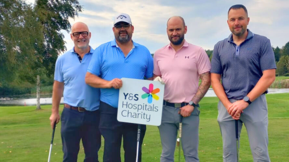Jim Inman, Andy Charlton, Peter Charlton and John Harrison at Golf Day