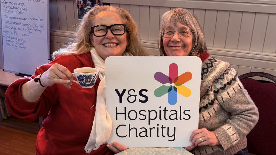 Ladies enjoying cups of tea at the Community Café