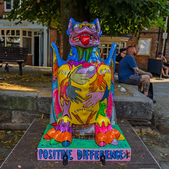 charity watcher sculpture